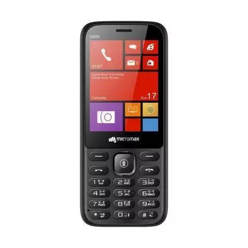 Micromax Micromax X809 2.8 Inch 1000 mAh 2G GSM Black Feature Phone Refurbished - Triveni World