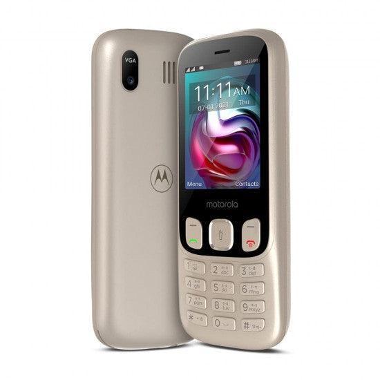 Motorola a70 keypad Mobile Dual Sim with Expandable Memory Upto 32GB, Rose Gold - Triveni World