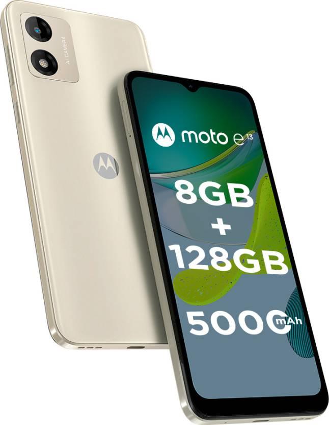 MOTOROLA e13 (Creamy White, 128 GB)  (8 GB RAM) Refurbished - Triveni World