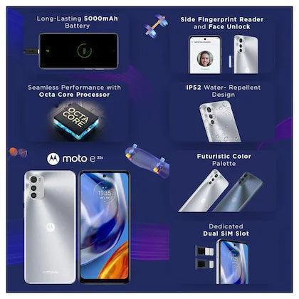 Motorola E32s 32 GB, 3 GB RAM, Misty Silver, Mobile Phone Refurbished - Triveni World