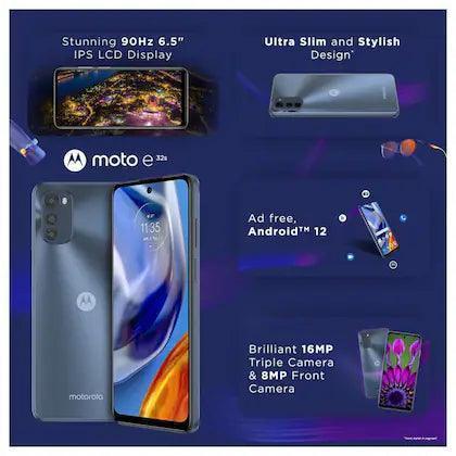 Motorola E32s 64 GB, 4 GB RAM, Slate Gray, Mobile Phone Refurbished - Triveni World