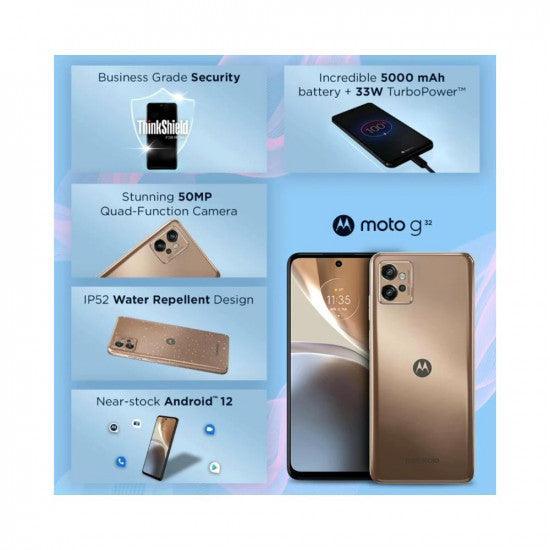 Motorola G32 4G (Rose Gold, 8GB RAM, 128GB Storage) Refurbished - Triveni World