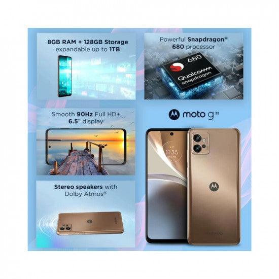 Motorola G32 4G (Rose Gold, 8GB RAM, 128GB Storage) Refurbished - Triveni World