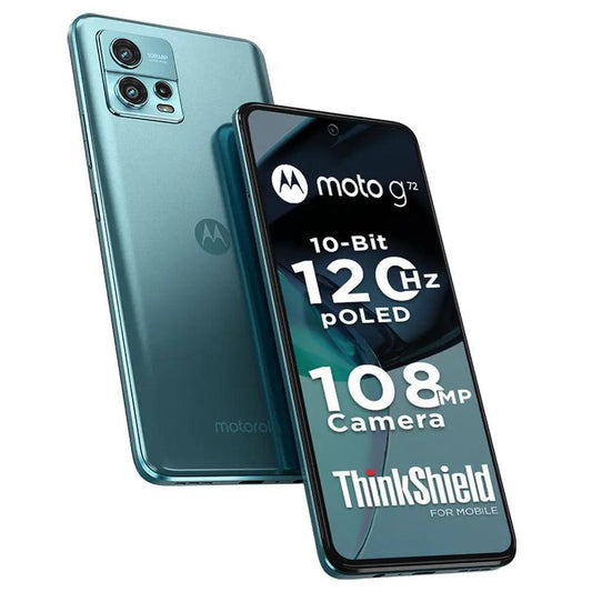 Motorola G72, 128 GB, 6 GB RAM, Polar Blue, Mobile Phone - Triveni World