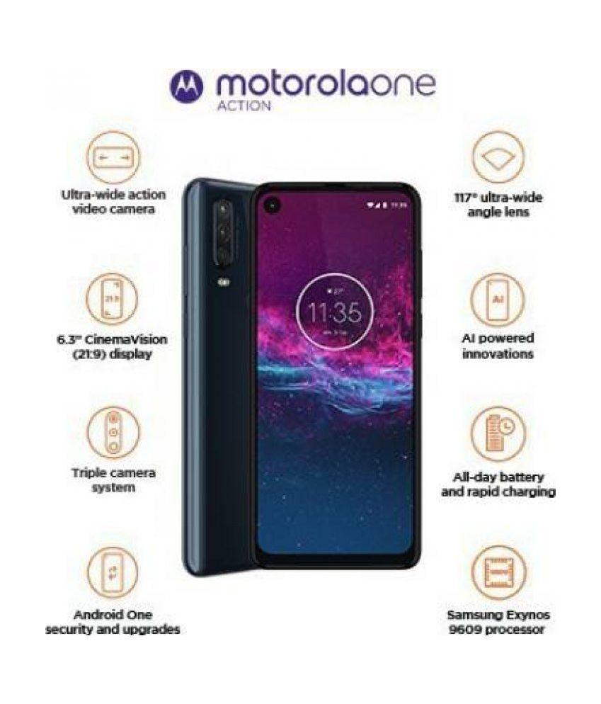 Motorola One Action (Denim Blue, 128 GB) (4 GB RAM) - Triveni World