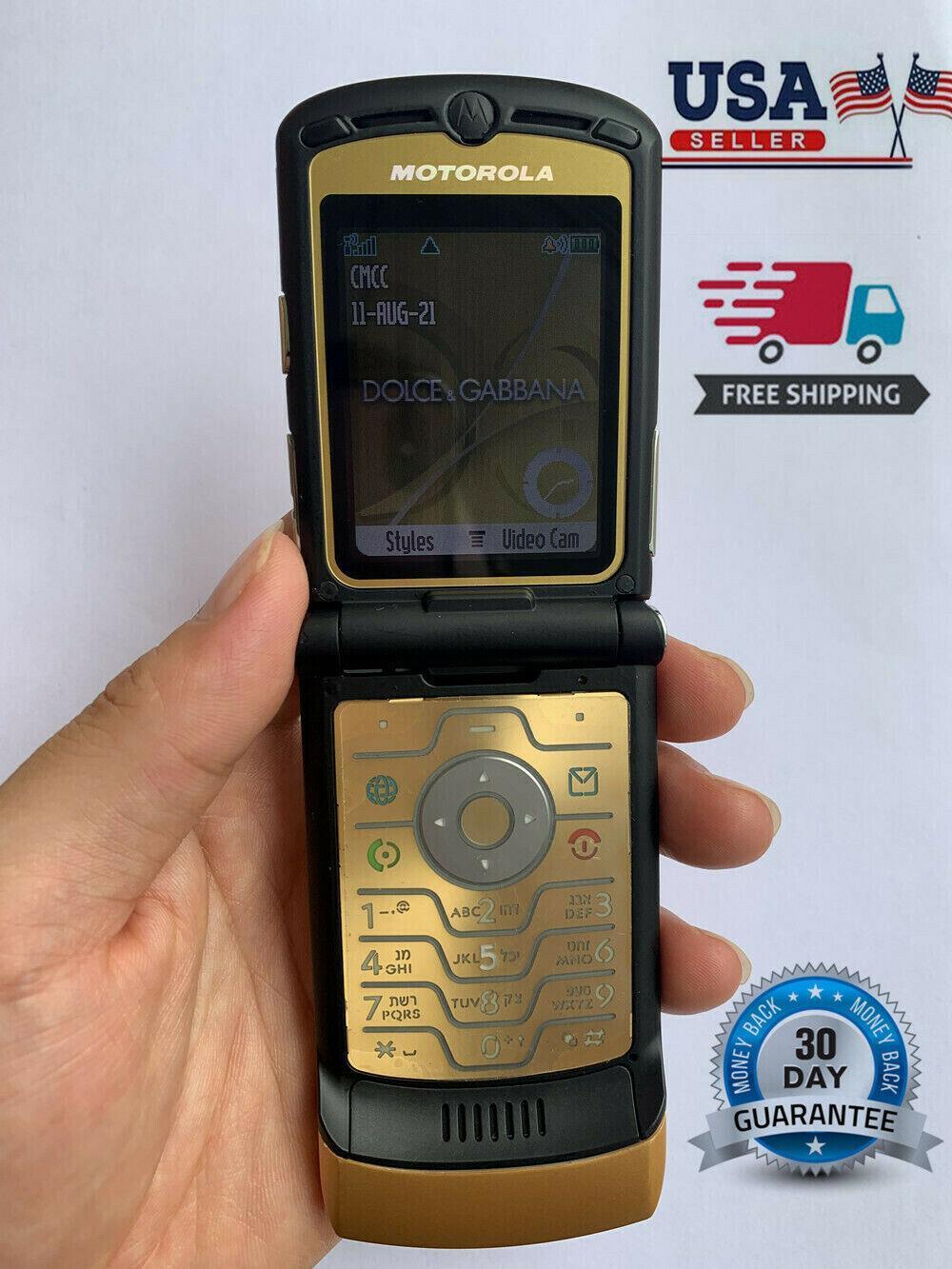 Motorola RAZR V3i Dolce Gabbana Gold GSM Flip Refurbished - Triveni World