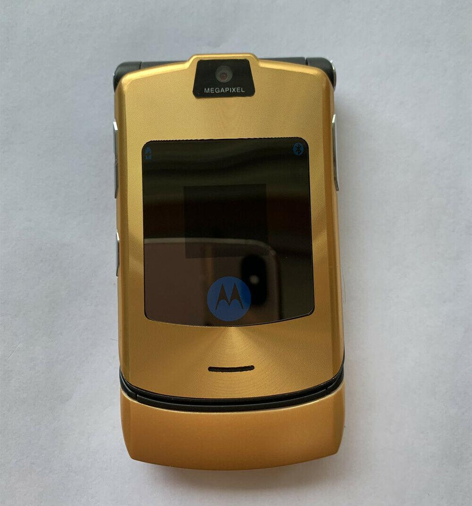 Motorola RAZR V3i Dolce Gabbana Gold GSM Flip Refurbished - Triveni World