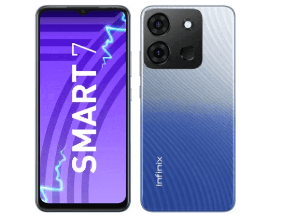 New Infinix Smart 7 (4GB/64GB Azure Blue) Refurbished - Triveni World