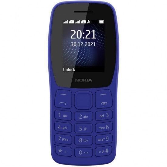 Nokia 105 Dual SIM, Keypad Mobile Phone with Wireless FM Radio Blue - Triveni World