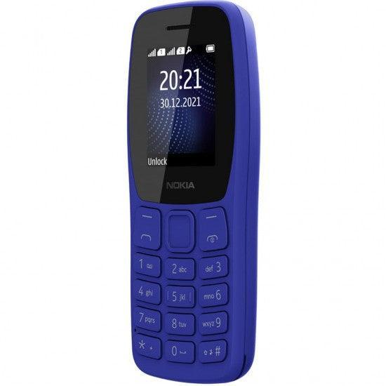 Nokia 105 Dual SIM, Keypad Mobile Phone with Wireless FM Radio Blue - Triveni World