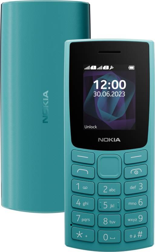 Nokia 105 Single SIM, Keypad Mobile Phone with Wireless FM Radio  (Cyan) - Triveni World