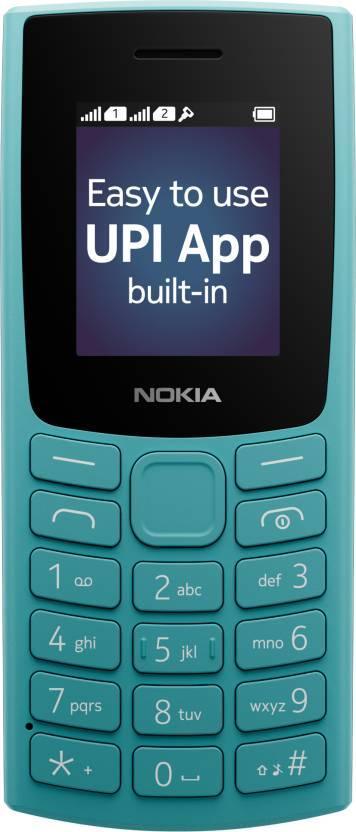 Nokia 105 Single SIM, Keypad Mobile Phone with Wireless FM Radio  (Cyan) - Triveni World