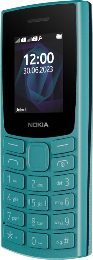 Nokia 105 Single SIM, Keypad Mobile Phone with Wireless FM Radio  (Cyan) - Triveni World