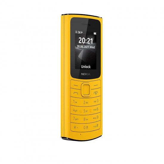 Nokia 110 4G with Volte HD Calls, Up to 32GB External Memory, FM Radio (Wired & Wireless Dual Mode), Games, Torch | Yellow (Nokia 110 DS-4G) - Triveni World