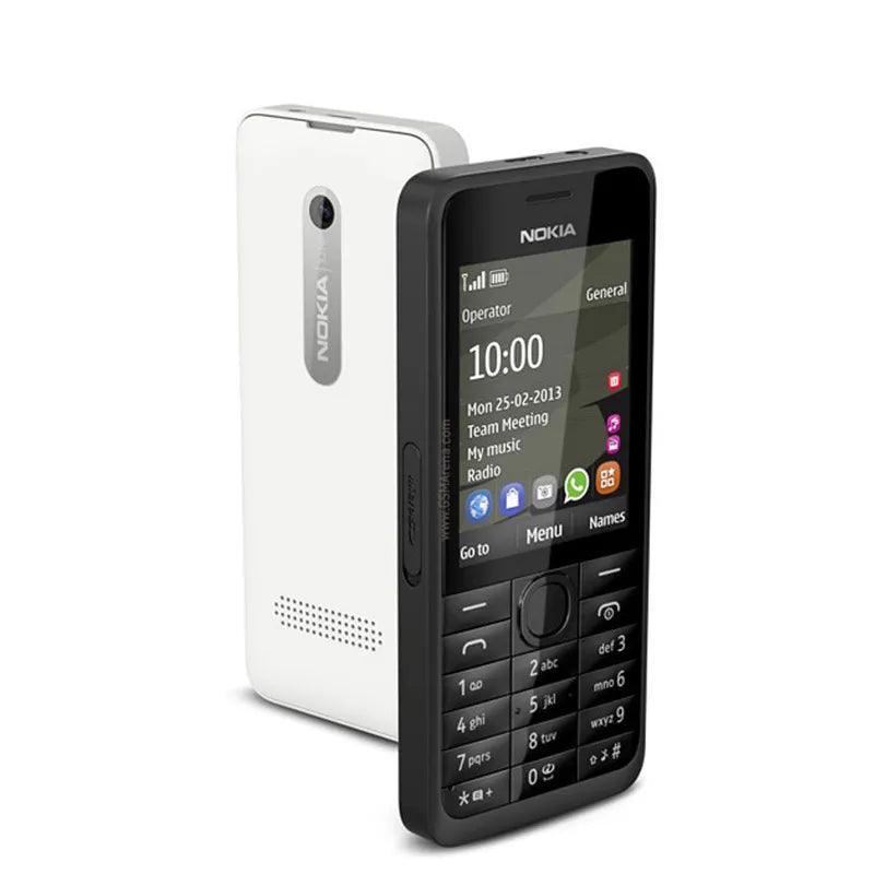 Nokia 301 Dual SIM Cards 3.2MP QWERTY Keyboard Refurbished Mobile Phone - Triveni World