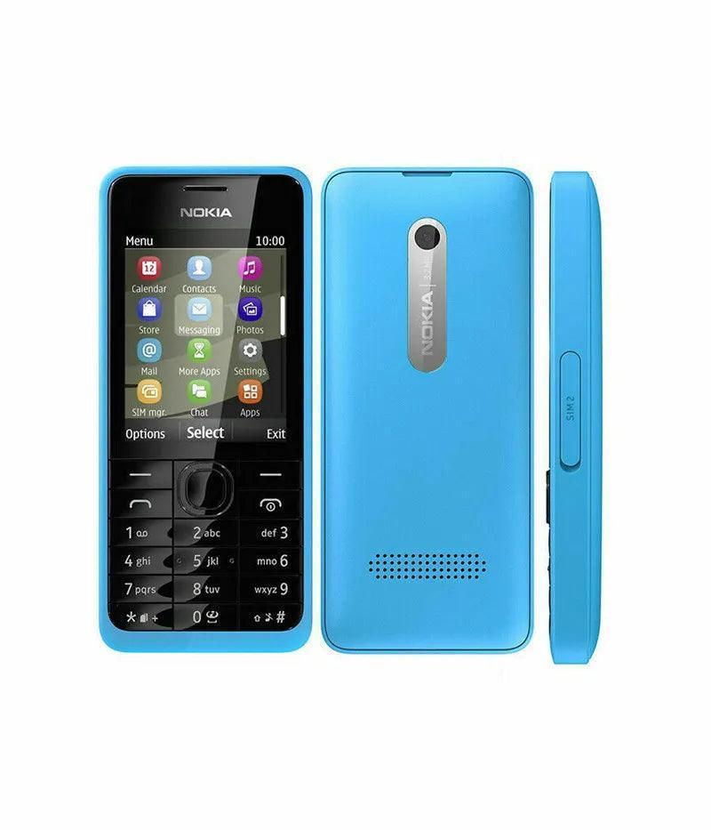 Nokia 301 Dual SIM Cards 3.2MP QWERTY Keyboard Refurbished Mobile Phone - Triveni World