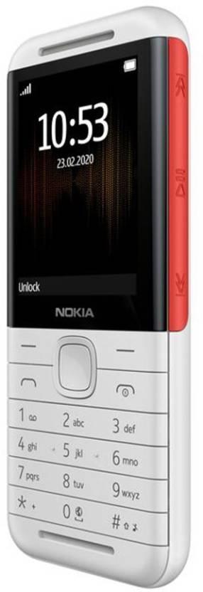 Nokia 5310 DS Keypad Mobile, FM Radio,Camera with Flash (8MB RAM)  (White, Red) - Triveni World