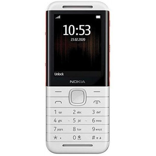 Nokia 5310 Dual SIM Feature Phone with MP3 Player, Wireless FM Radio and Rear Camera (White/Red) - Triveni World