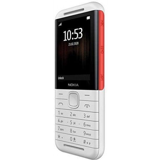 Nokia 5310 Dual SIM Feature Phone with MP3 Player, Wireless FM Radio and Rear Camera (White/Red) - Triveni World