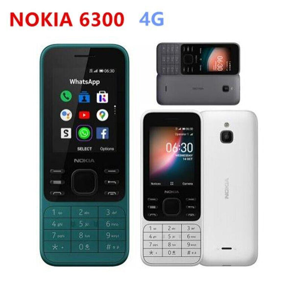 Unlocked Original Nokia 6300 4G(2020) Dual Sim WiFi Bluetooth 4GB Mobile  Phone