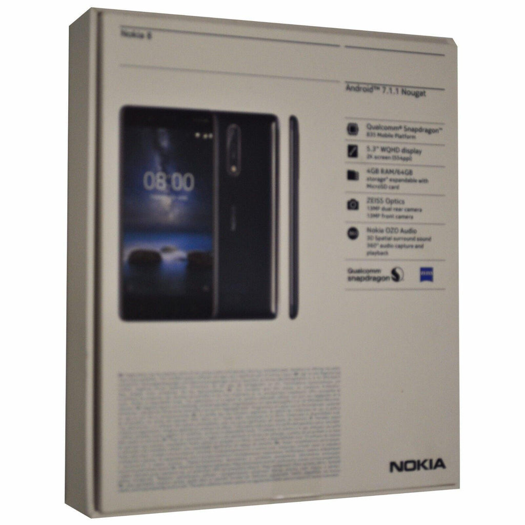 Nokia 8 Single-SIM TA-1012 64GB Refurbished - Triveni World