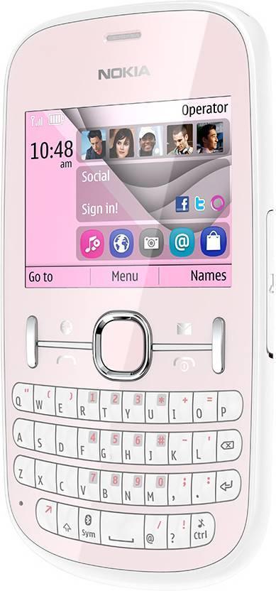 Nokia Asha 201  (L.Pink) - Triveni World