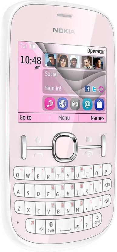 Nokia Asha 201  (L.Pink) - Triveni World