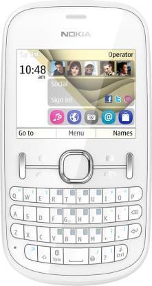 Nokia Asha 201  (Pearl White) Refurbished - Triveni World