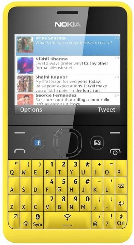 Nokia Asha 210  (Yellow) Refurbished - Triveni World