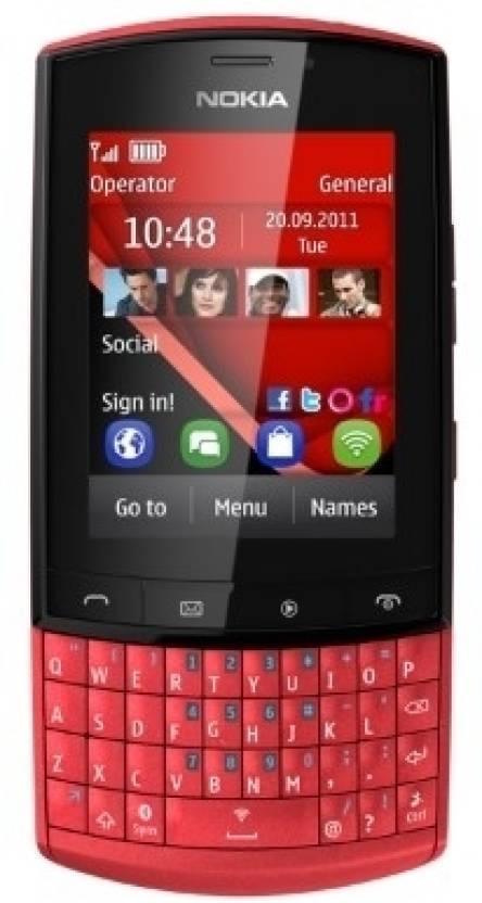 Nokia Asha 303  (Red) Refurbished - Triveni World