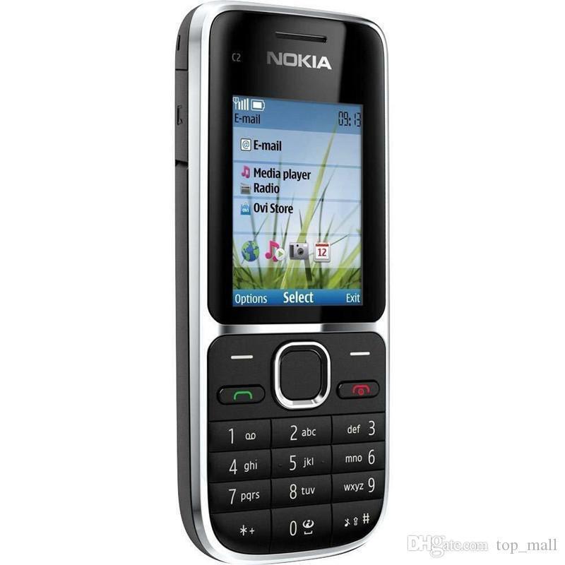 Nokia C2-01 1020mAh 3.15MP 3G Support Multi-Languages GSM WCDMA 3G Refurbished Phone - Triveni World