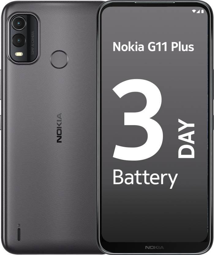 Nokia G11 Plus DS 50MP Camera, 8MP+2MP Dual Front Camera (Grey, 64 GB)  (4 GB RAM) - Triveni World