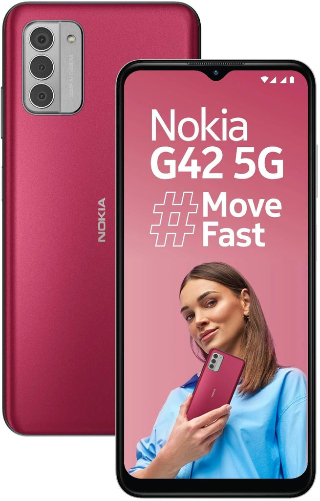 Nokia G42 5G 128 GB (So Pink, 6 GB RAM) - Triveni World