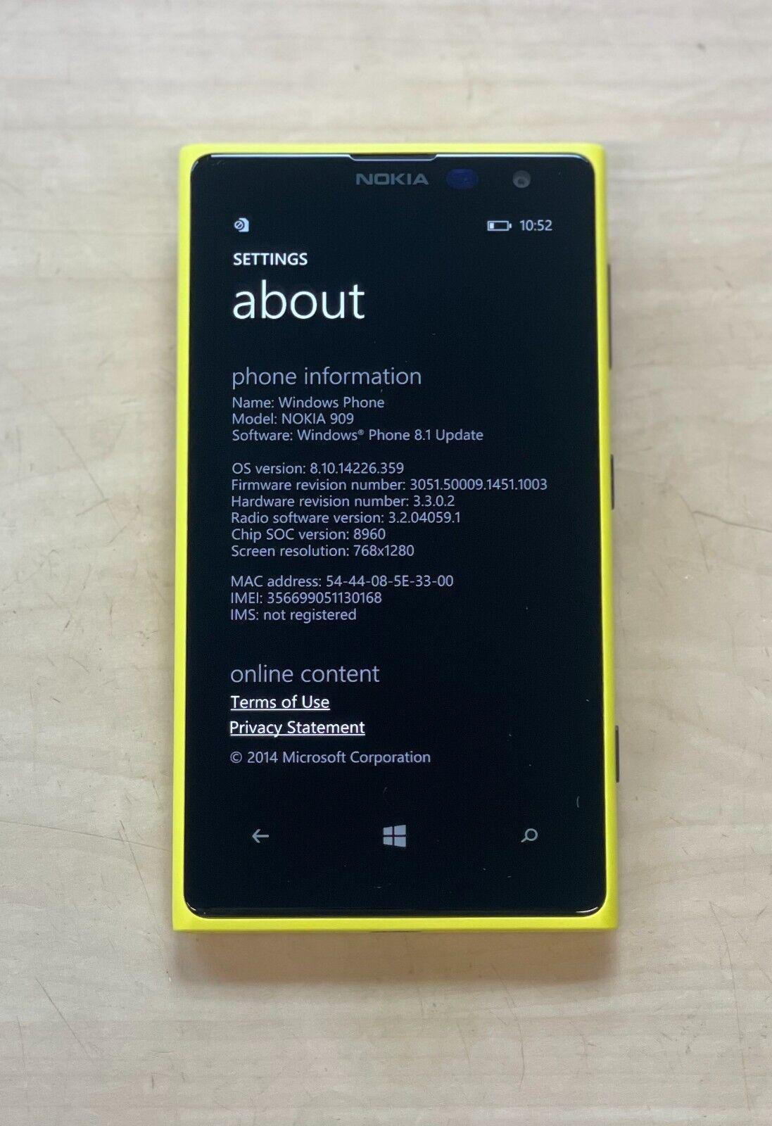 Nokia Lumia 1020 4G LTE Smartphone - 32GB Yellow Refurbished - Triveni World