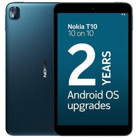 Nokia T10 Android 12 Tablets with 8 HD Display, 8MP Rear Camera, Blue Refurbished - Triveni World