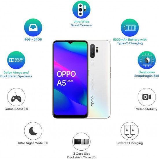 Oppo A5 2020 (dazzling White, 64 Gb) (3 Gb Ram) - Triveni World