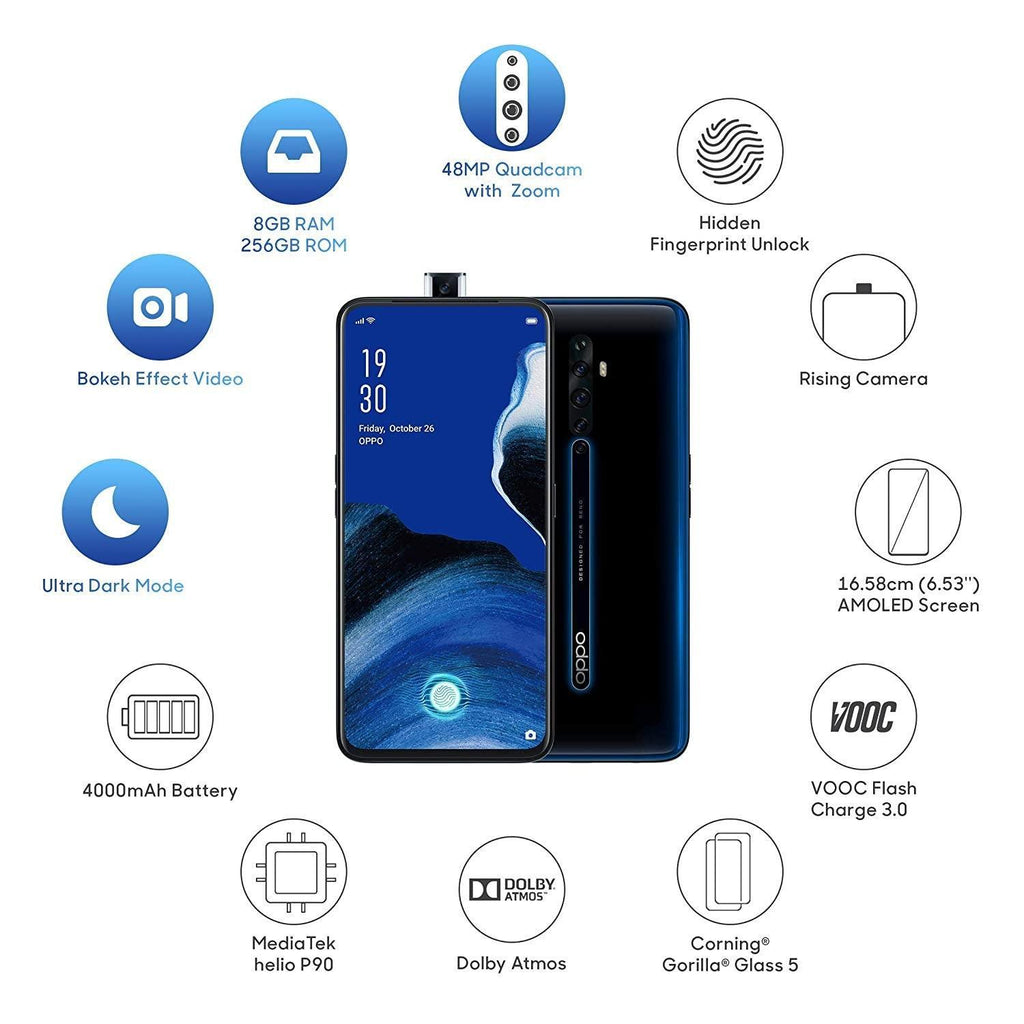 Oppo Reno 2 Luminous Black 8GB 256GB - Triveni World