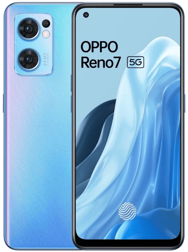 OPPO Reno 7 5G (Startrails Blue, 8GB RAM, 256GB Storage) - Refurbished - Triveni World