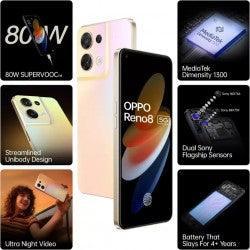 Oppo Reno8 5g Shimmer Gold 128 Gb 8 Gb Ram - Triveni World