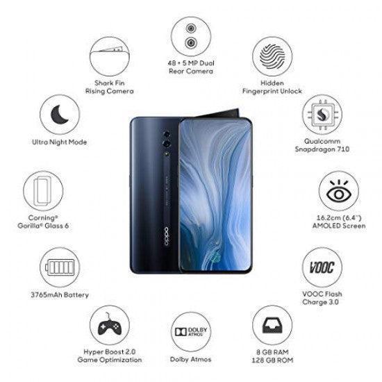 OPPO Reno (Jet Black, 8GB RAM, 128 GB Storage) - Triveni World