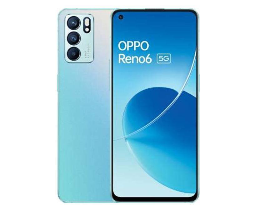 Oppo Reno6 5G (Aurora, 8GB RAM, 128GB Storage) Refurbished - Triveni World