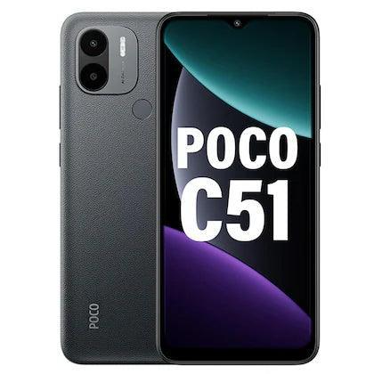 Poco C series C 51 64 GB, 4 GB RAM, Power Black, Refurbished - Triveni World