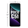 Poco C series C 51 64 GB, 4 GB RAM, Power Black, Refurbished - Triveni World