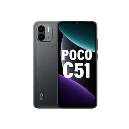 POCO C51 128 GB, 6 GB RAM, Black, Smartphone Refurbished - Triveni World