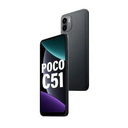 POCO C51 128 GB, 6 GB RAM, Black, Smartphone Refurbished - Triveni World