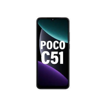 POCO C51 128 GB, 6 GB RAM, Black, Smartphone Refurbished - Triveni World