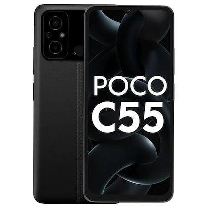 Poco C55 64 GB, 4 GB RAM, Power Black, Mobile Phone Refurbished - Triveni World