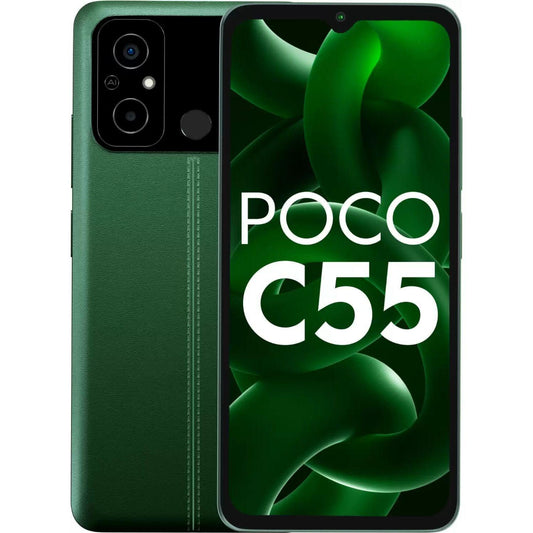 POCO C55 6GB 128GB Forest Green smart-phones ( 6 GB 128 GB ) Refurbished - Triveni World