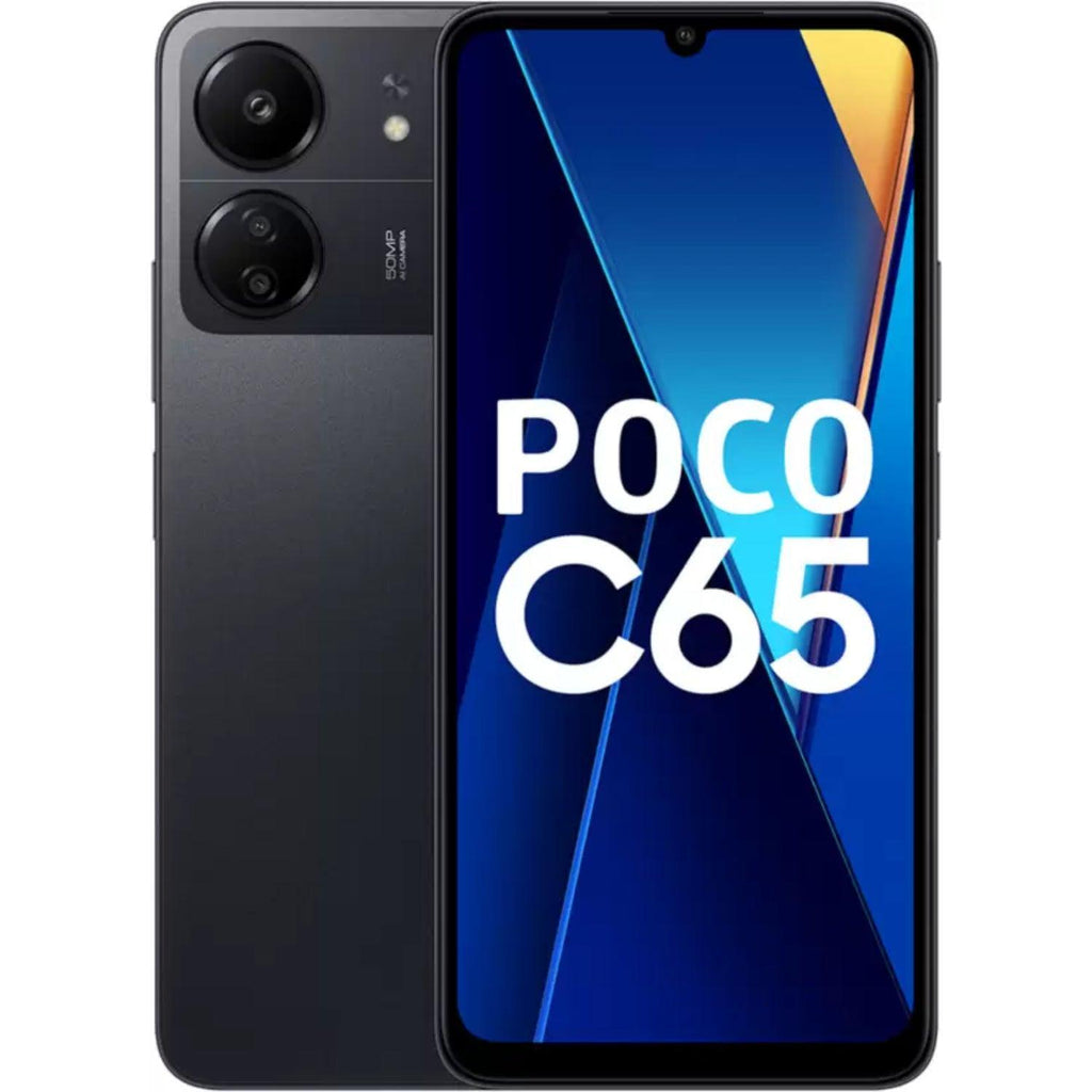 POCO C65 4GB 128GB Matte Black smart-phones ( 4 GB 128 GB ) Refurbished - Triveni World