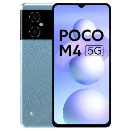 POCO M4 5G 128 GB, 6 GB RAM, Cool Blue, Mobile Phone Refurbished - Triveni World